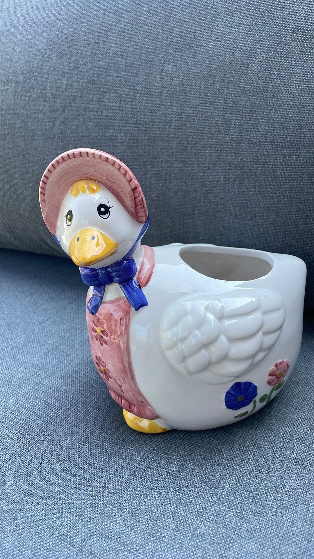 Pennehouder- of bloempotje, Huis en Inrichting, Woonaccessoires | Overige, Ophalen of Verzenden, Gebruikt, Steen/keramiek