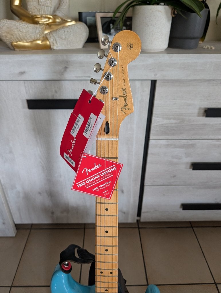 fender stratocaster, Enlèvement, Comme neuf, Solid body, Fender