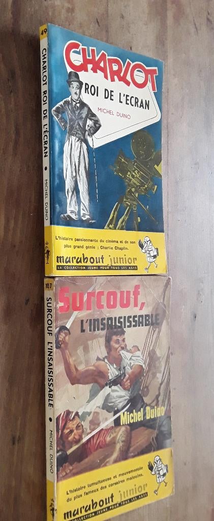Lot livres Marabout junior Charlot + Surcouf, Livres, Enlèvement ou Envoi, Comme neuf