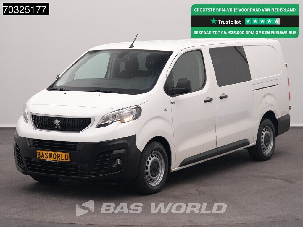 Peugeot Expert 120pk Dubbel Cabine L3H1 Navi Airco Parkeerse, Achat, Euro 6, Entreprise, Boîte manuelle