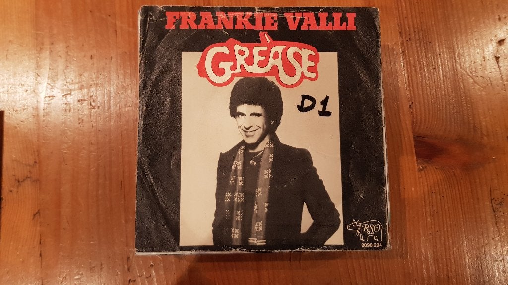 7" Frankie Valli - Grease, Gebruikt, Filmmuziek en Soundtracks, 7 inch, Single
