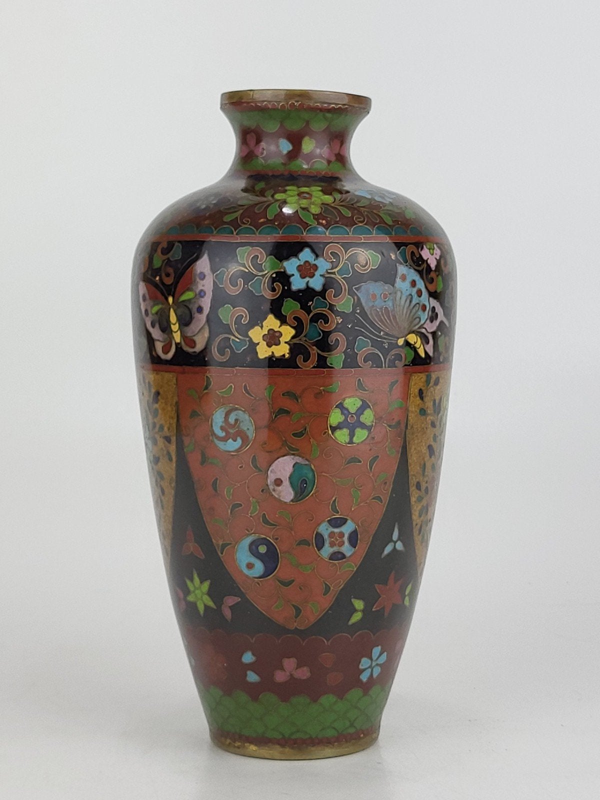 Antieke en fijne Japanese Cloisonne vaas, Antiek en Kunst, Ophalen of Verzenden, Vaas, Versierd