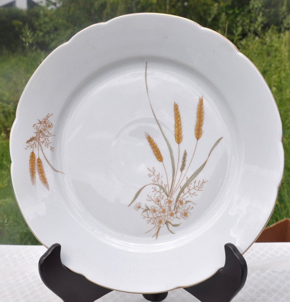 plat de service porcelaine decor epi de ble kahla GDR, Enlèvement ou Envoi