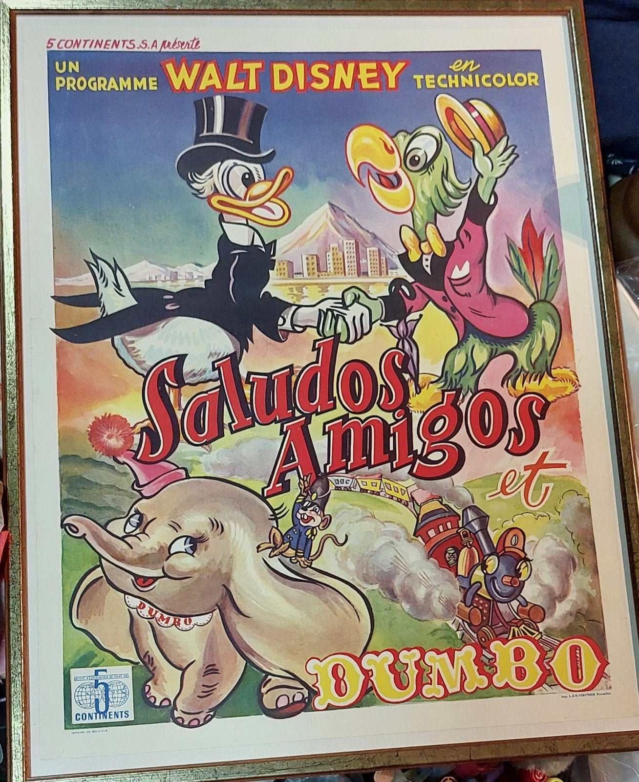 Belgische filmposter Disney jaren '50, Ophalen