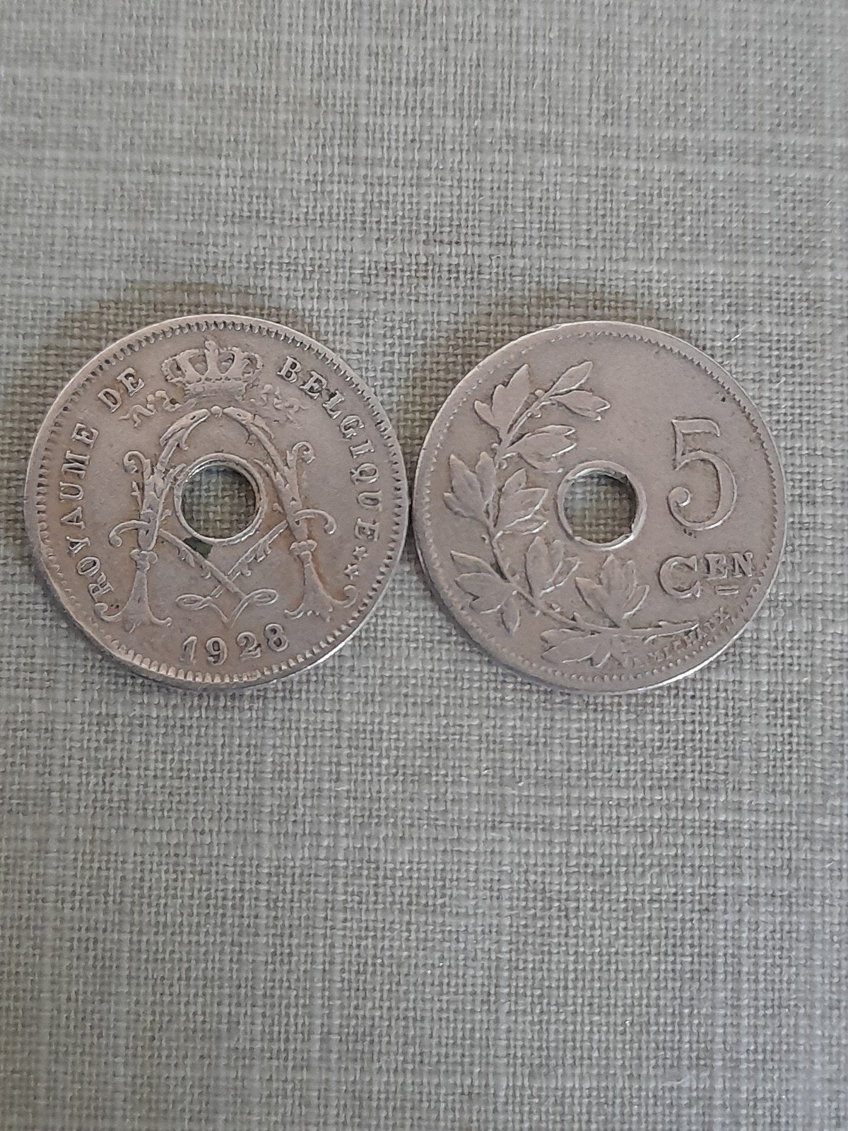 44 munten van 5 cent - Albert I - type Michaux, Ophalen of Verzenden