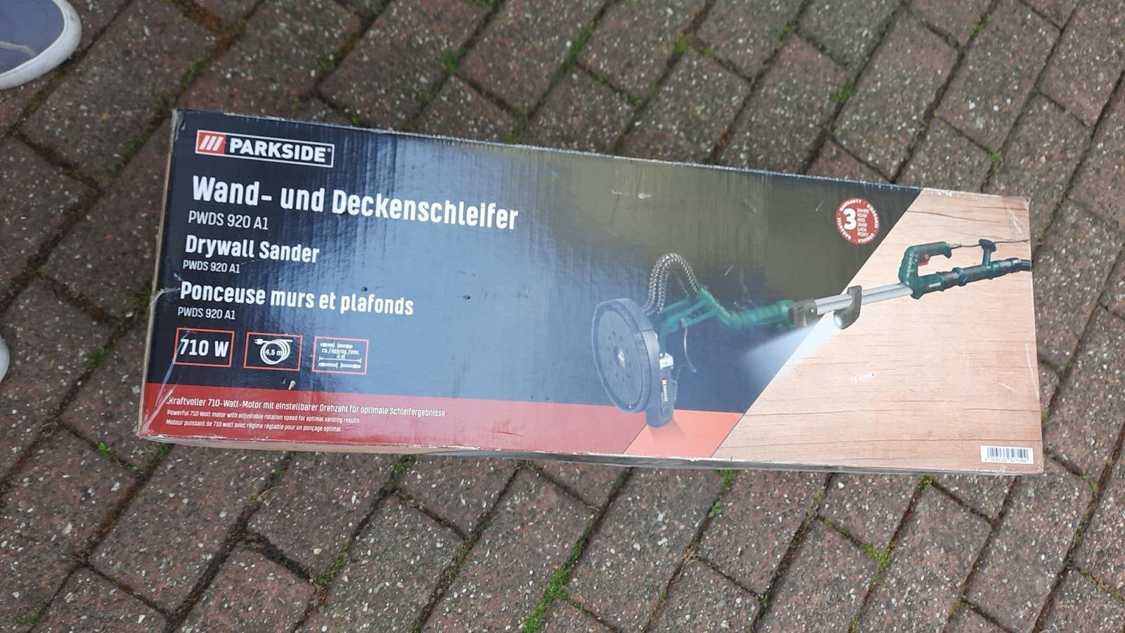 Wand en plafon schuurmachine parkside, Doe-het-zelf en Bouw, Gereedschap | Schuurmachines, Ophalen, Zo goed als nieuw