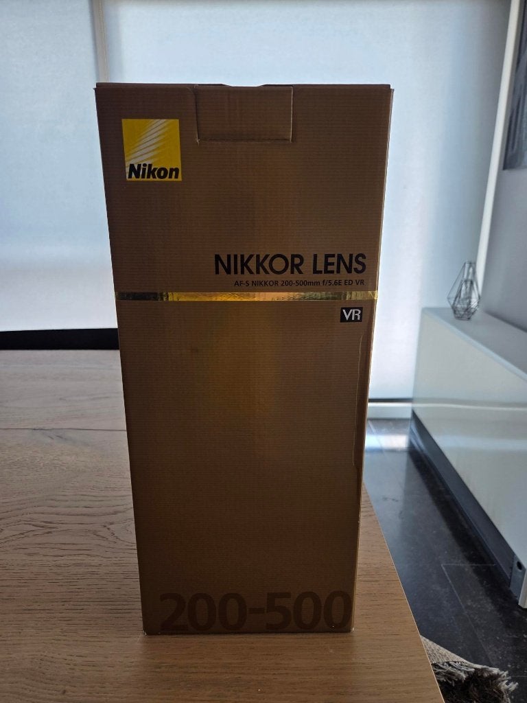 Nikon 200-500mm f/5.6E VR — Comme neuf + boîte, TV, Hi-fi & Vidéo, Enlèvement ou Envoi, Comme neuf, Téléobjectif, Zoom