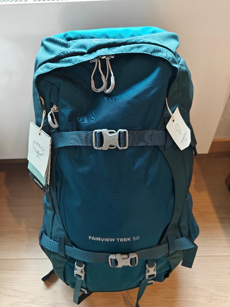 Rugzak Osprey Fairview Trek 50, 25 tot 40 cm, Nieuw, Trekking, 60 cm of meer