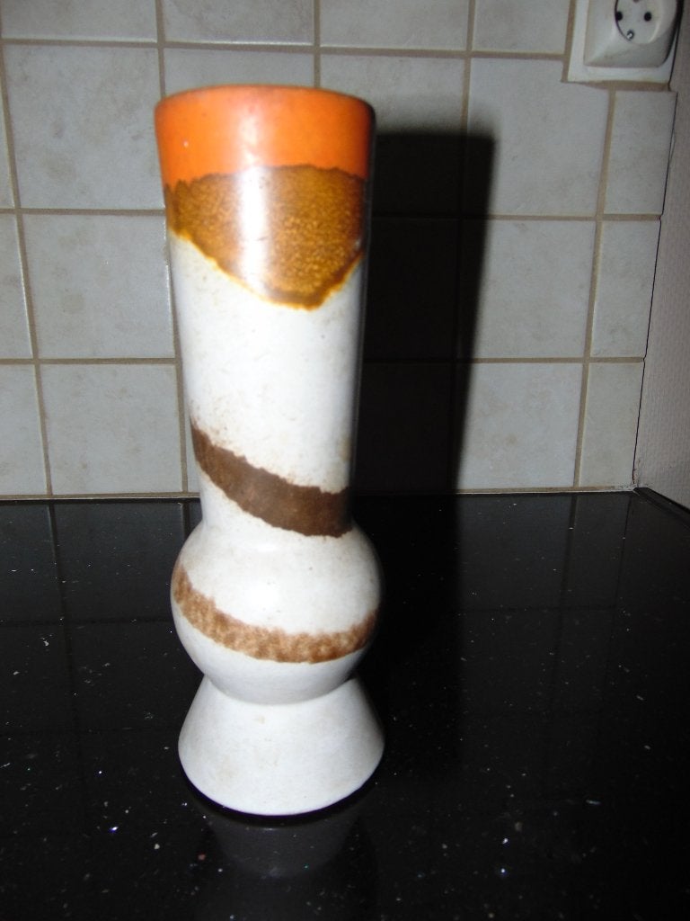 Retro vaas 21 cm, Ophalen of Verzenden, Huis en Inrichting