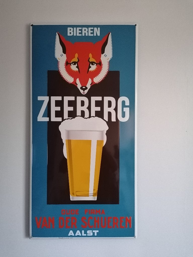 Emaille borden zeeberg, Ophalen, Nieuw, Reclamebord, Plaat of Schild, Overige merken