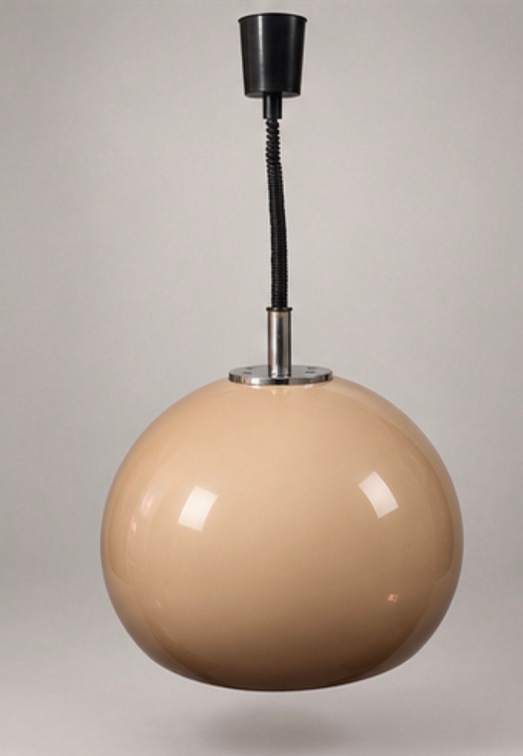 Vintage Italiaanse Space Age hanglamp – jaren 60/70, Ophalen, Gebruikt