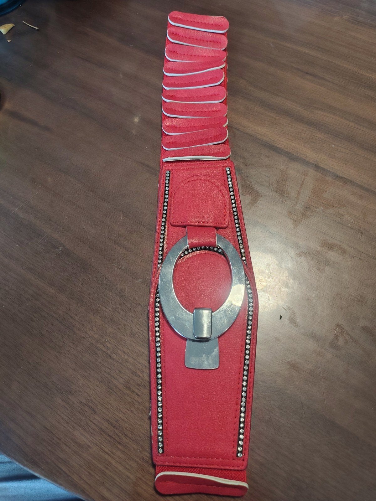 Opvallende Rode Brede Tailleriem / Corsetriem – Vintage Y2K, Kleding | Dames, Riemen en Ceinturen, Ophalen of Verzenden, Tailleriem
