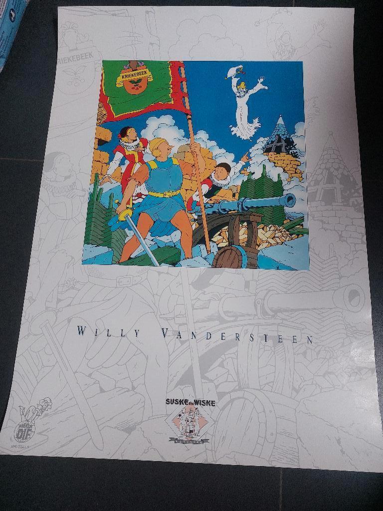 Poster Vandersteen, Boeken, Eén stripboek, Ophalen of Verzenden, Zo goed als nieuw