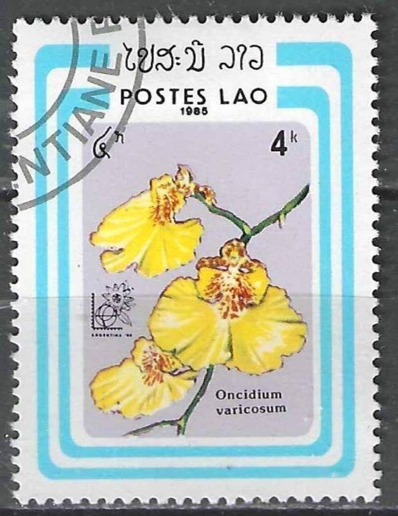 Laos 1985 - Yvert 648 - Argentine 85 - Exposition (ST), Envoi, Affranchi