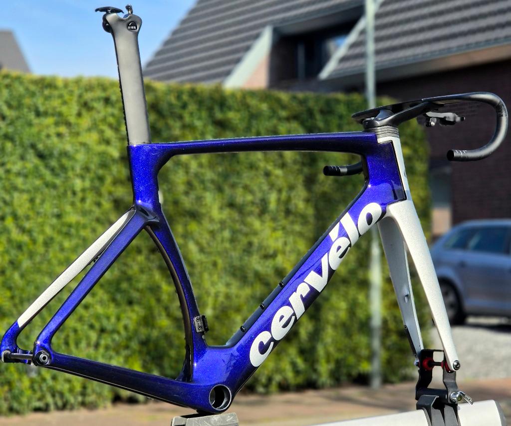Cadre Cervelo S5 Sapphire Ice mt56, parfait état, Autres marques, Comme neuf, Enlèvement, 53 à 57 cm