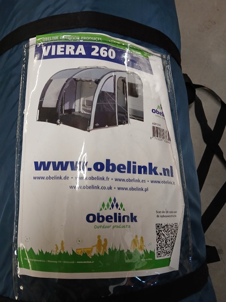 NIEUWE ZOMERVOORTENT VERA 260 VAN OBELINK, Caravanes & Camping, Auvents, Enlèvement, Neuf, Autres marques