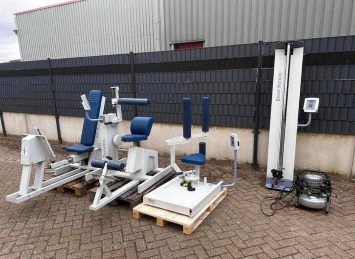 Enraf Nonius Pullley , Legpress , Roto torso ,Back extension, Enlèvement, Utilisé