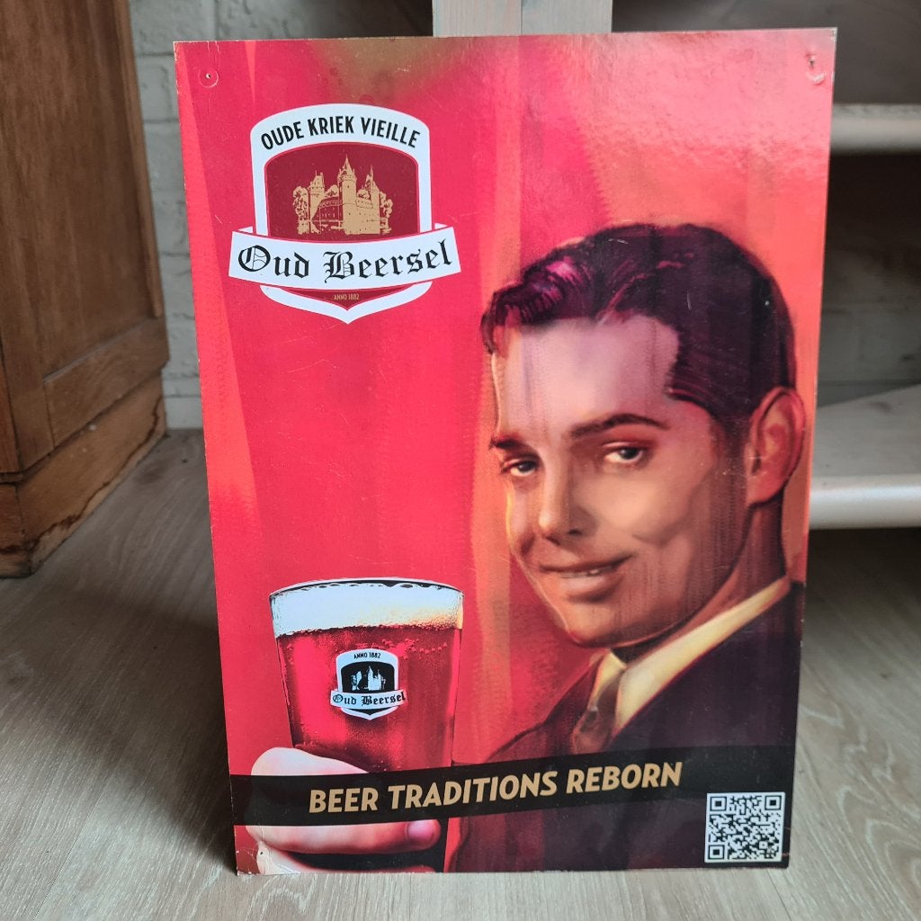 Oud Beersel - Cerisier ancien, Enlèvement ou Envoi, Panneau publicitaire