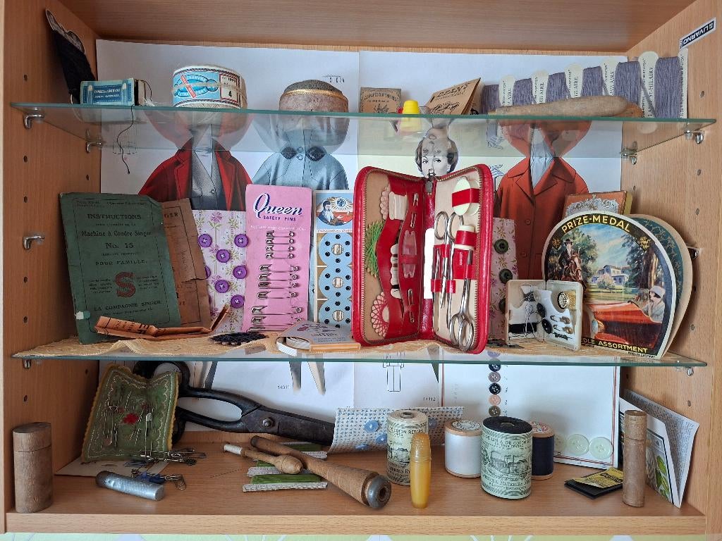 Naaispullen allerlei oude, Ophalen of Verzenden, Gebruikt