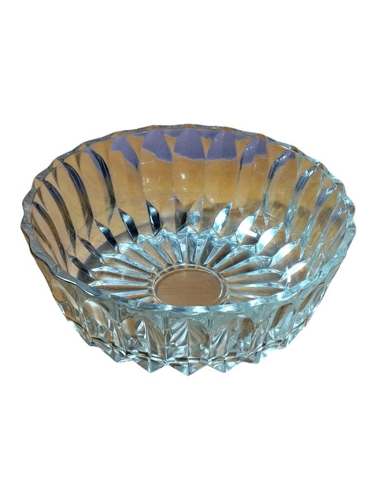 Saladier en verre 17,5cm H 6cm vintage 1960, Antiquités & Art, Enlèvement
