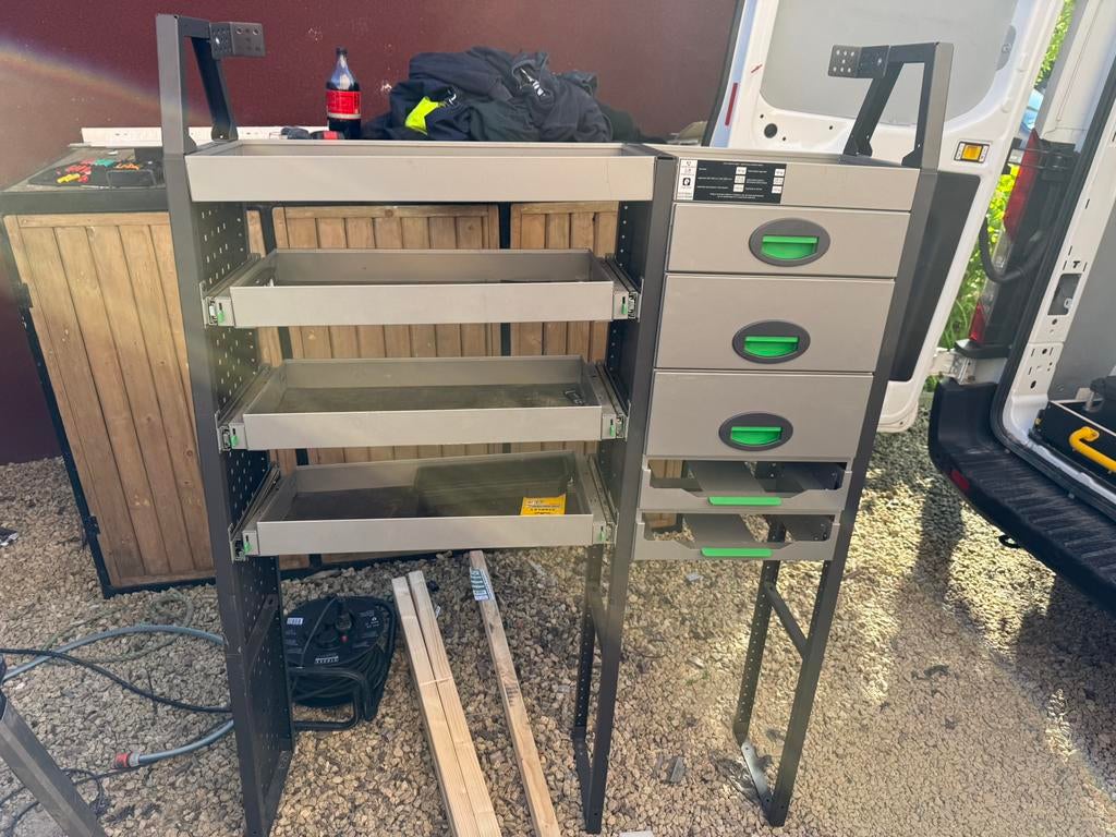 Aluminium kast voor bestelwagen, Ophalen, Gebruikt
