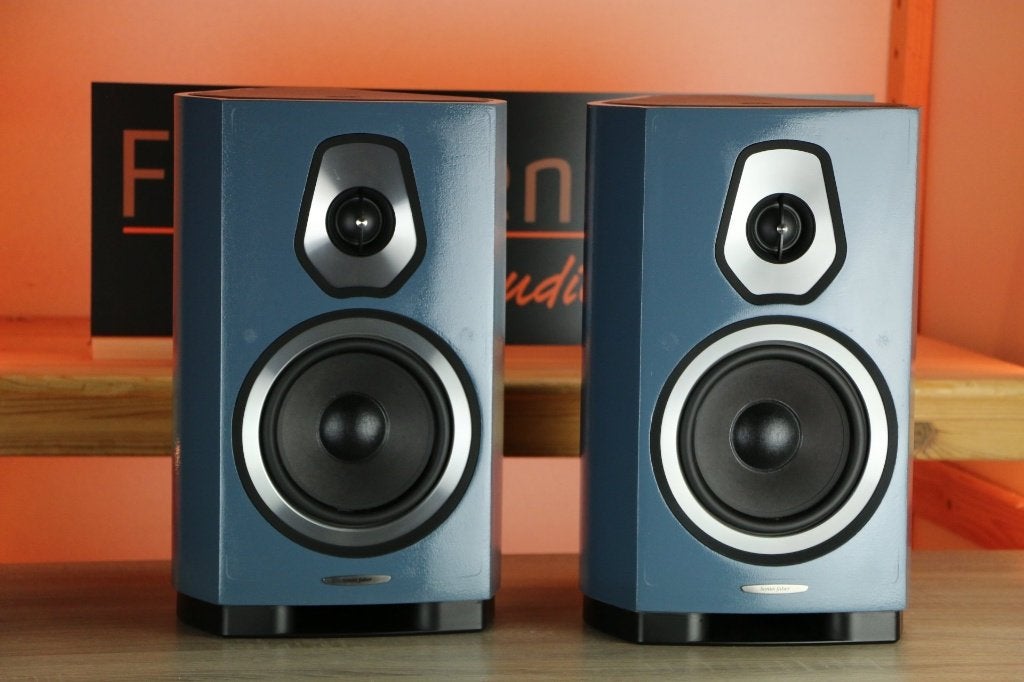 Sonus Faber Sonetto II / 2 in Italian Blu Azzuro INRUIL OK., Audio, Tv en Foto, Luidsprekerboxen, Ophalen of Verzenden, Zo goed als nieuw