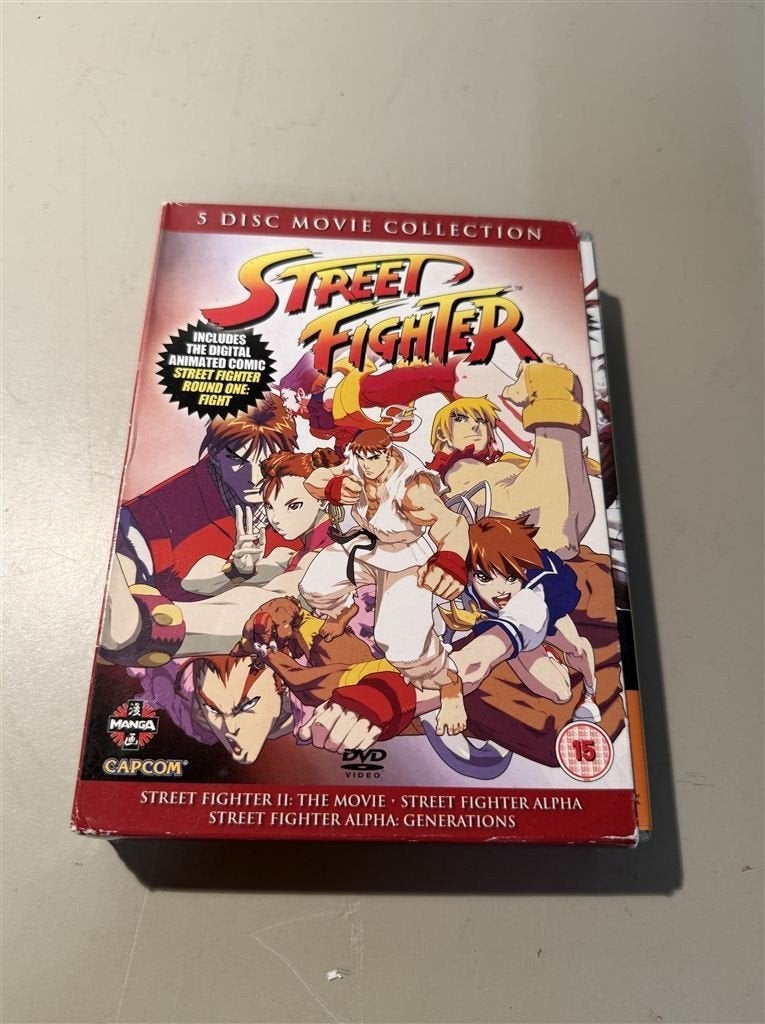Street Fighter - 5-Disc Manga DVD Collectie - Geanimeerde Fi, CD & DVD, Enlèvement ou Envoi, Comme neuf