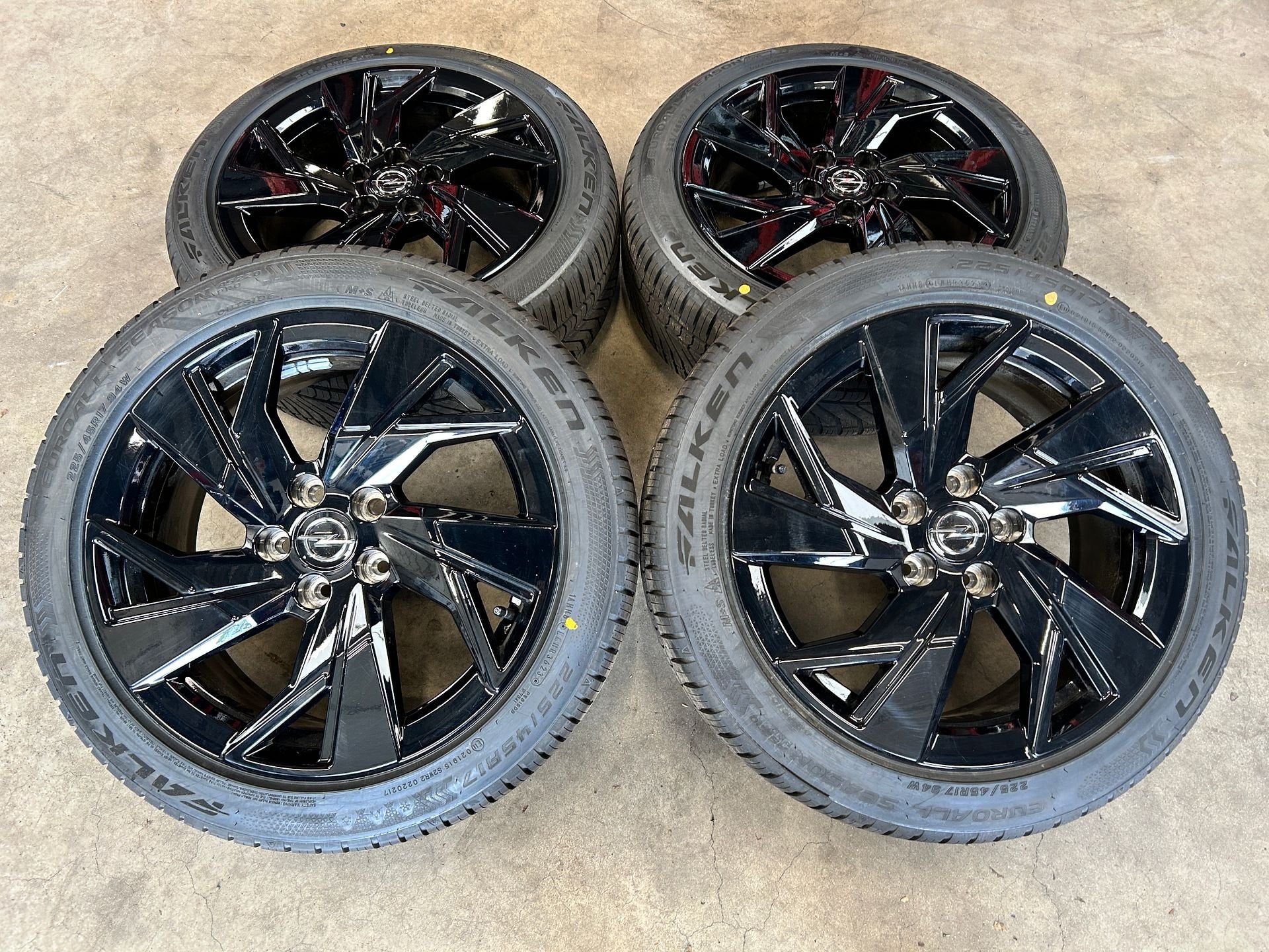 17 inch originele velgen + all season banden Opel Astra L, Gebruikt, -, -, Banden en Velgen