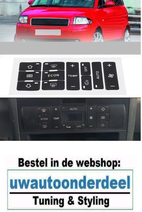 Airco Paneel Reparatie Sticker Geschikt voor Audi A3 8L A2, Verzenden