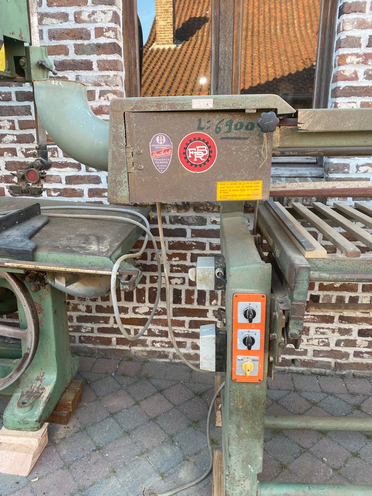 band schuurmachine, Ophalen, Gebruikt