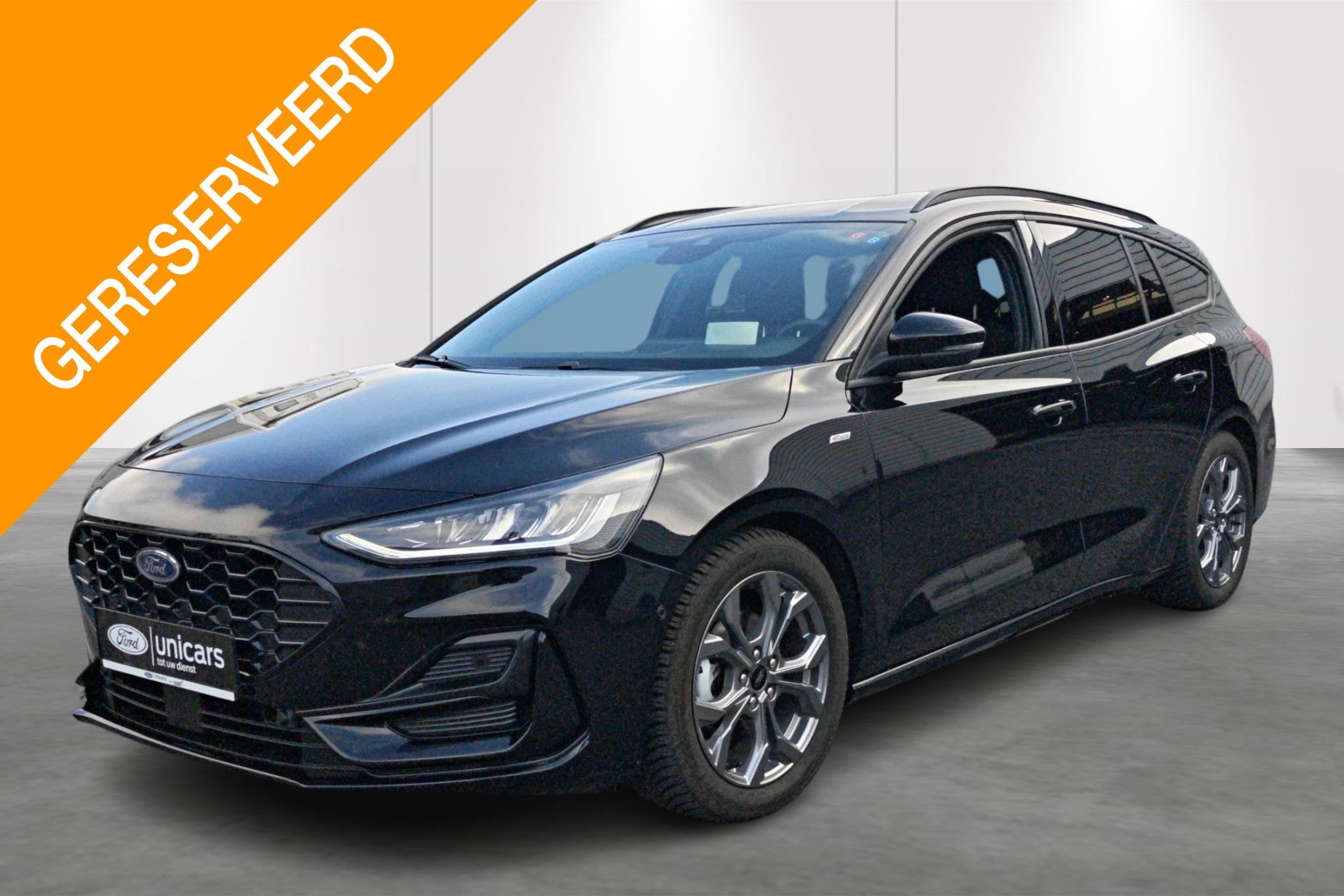 Ford Focus St-Line 1.0 Ecoboost 155pk a7 Trekhaak, Auto's, Ford, Gebruikt, Zwart, 155 pk, 5 deurs