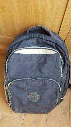 blauwe rugzak of boekentas Kipling, Handtassen en Accessoires, Blauw, Aktetas of Boekentas, 40 tot 50 cm, Ophalen of Verzenden