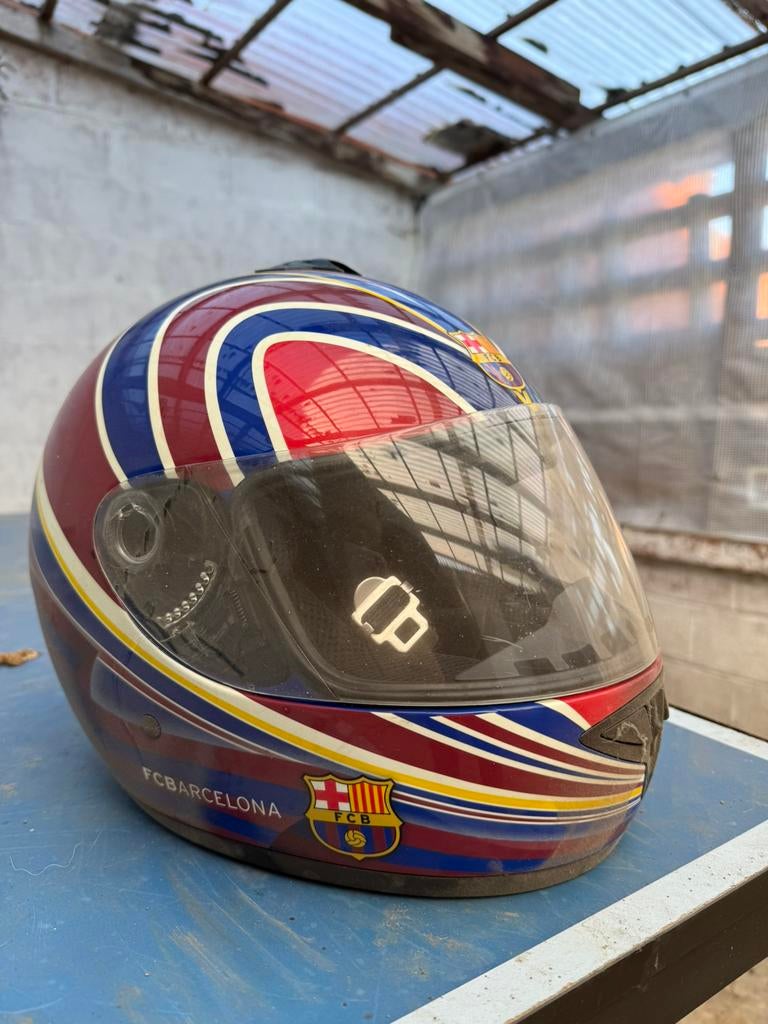 Casque moto FC Barcelone, Enlèvement, Comme neuf
