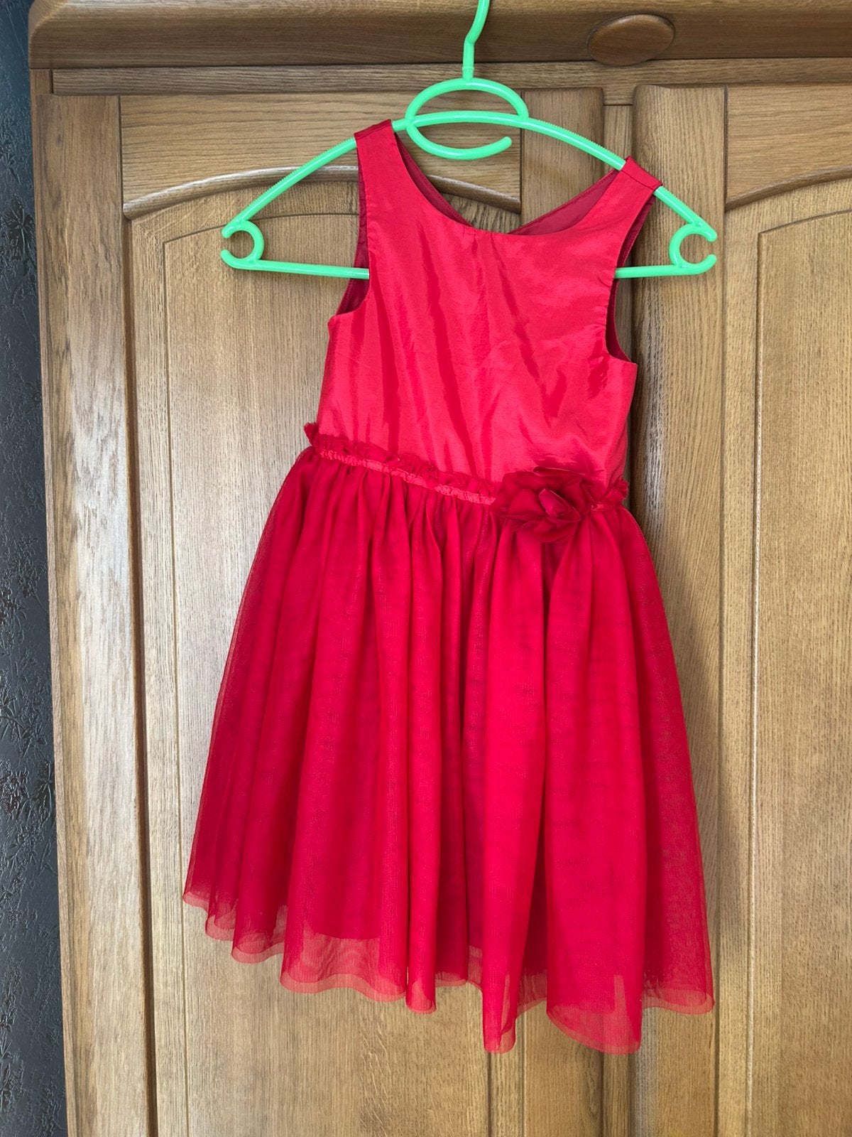 Meisjes rood kleedje, Kinderen en Baby's, Ophalen, Zo goed als nieuw, Meisje, Jurk of Rok
