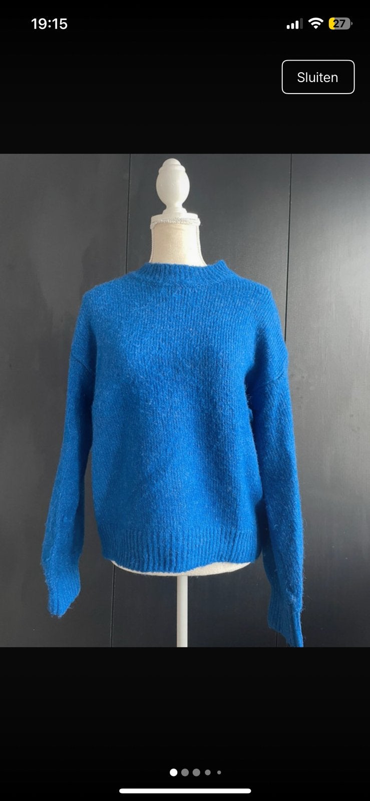 Pull en laine bleu, Vêtements | Femmes, Envoi, Comme neuf, Taille 36 (S)