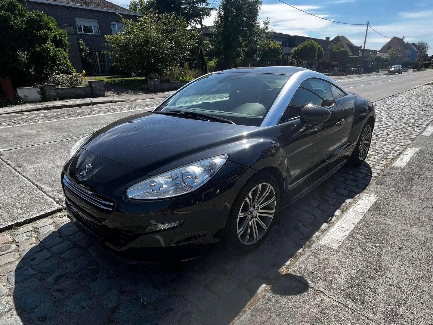 Peugeot RCZ RCZ 1.6 THP / NAVI / LEATHER (bj 2013), Auto's, Zwart, 4 cilinders, Zwart, Leder