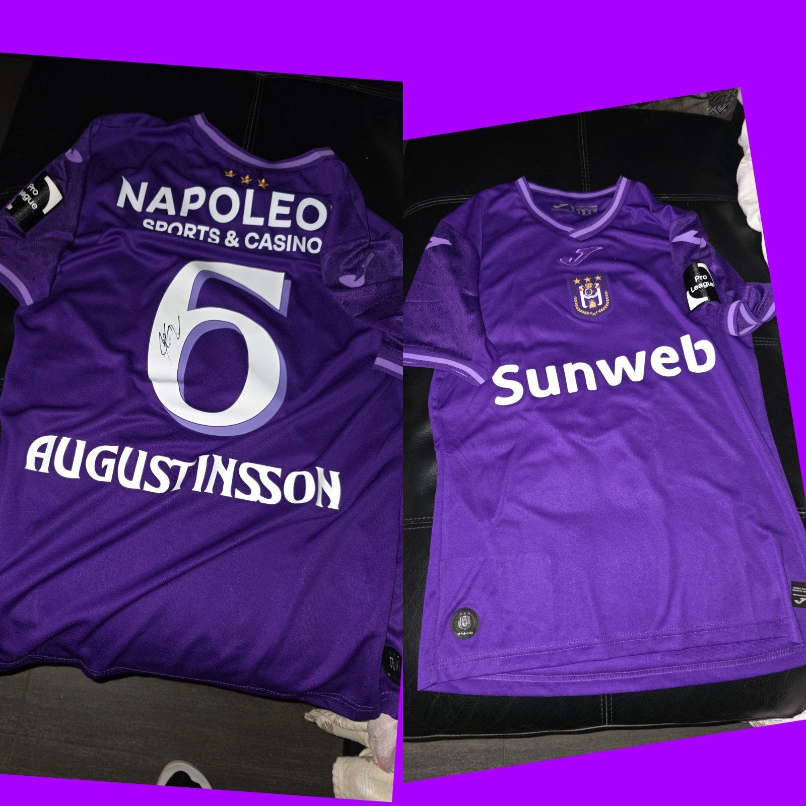 matchwornshirt Anderlecht, Verzamelen, Sportartikelen en Voetbal, Ophalen of Verzenden