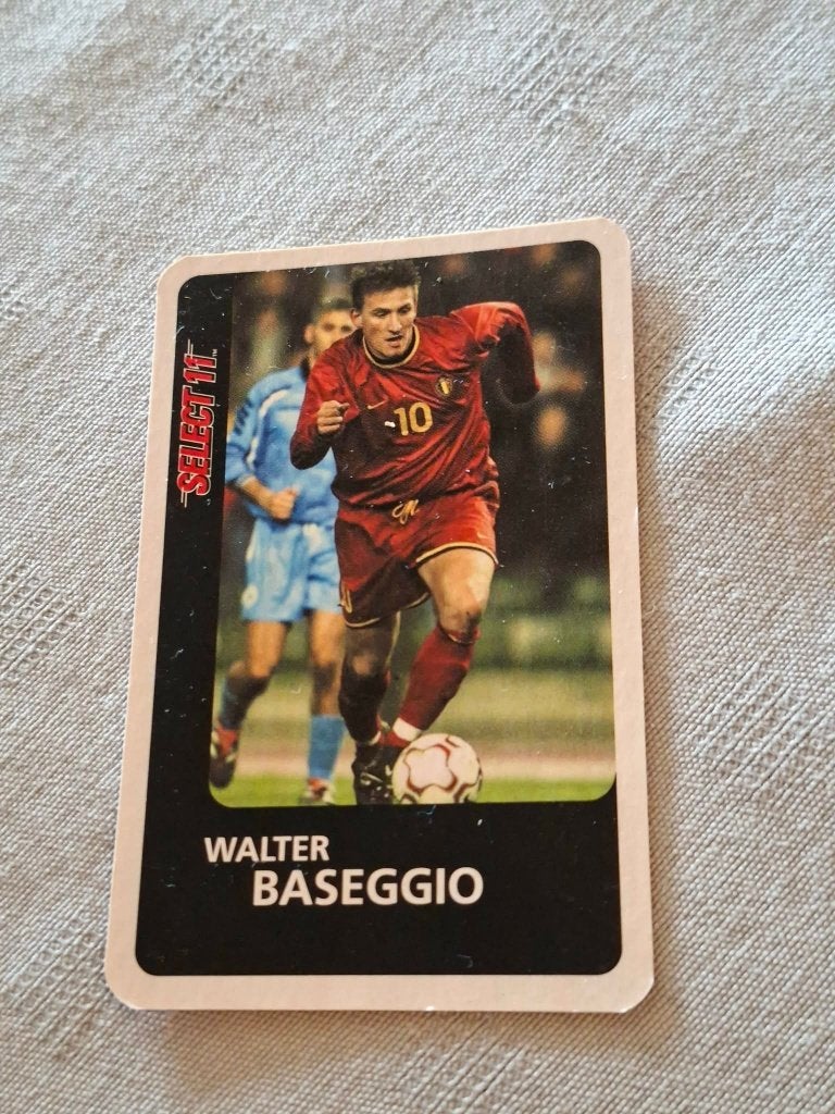 Voetbalkaart : Walter Baseggio / Rode Duivels, Verzamelen, Ophalen of Verzenden, Zo goed als nieuw, Spelerskaart