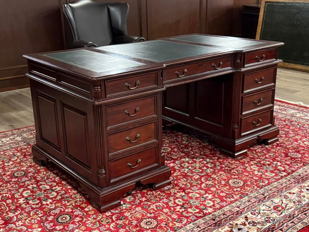 Klassiek Engels bureau #659, Huis en Inrichting, Hout, 93 cm, Bruin, Ophalen of Verzenden