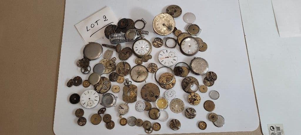 lot zakhorloge onderdelen, lot 2 (14iv297/6-2), Handtassen en Accessoires, Ophalen of Verzenden, Zakhorloge