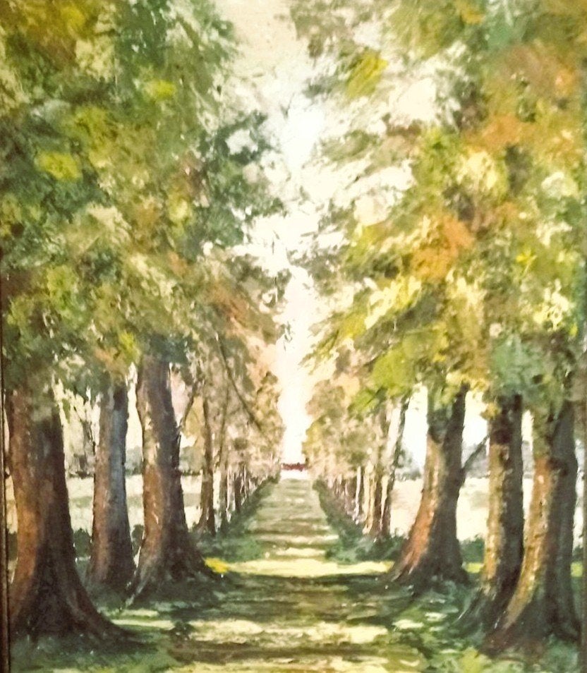 Peinture de paysage, Antiquités & Art, Enlèvement ou Envoi, Signé, Paysage, Toile