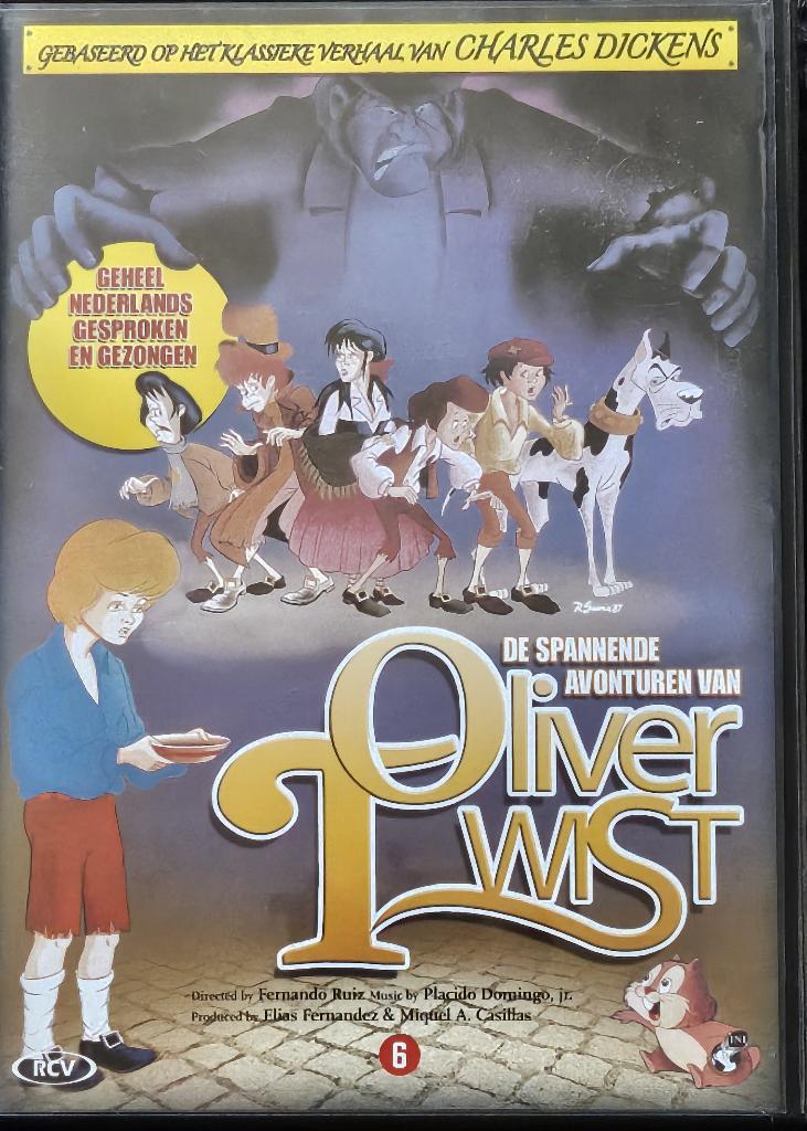 Oliver Twist (1987), Cd's en Dvd's, Dvd's | Tekenfilms en Animatie, Ophalen of Verzenden, Zo goed als nieuw
