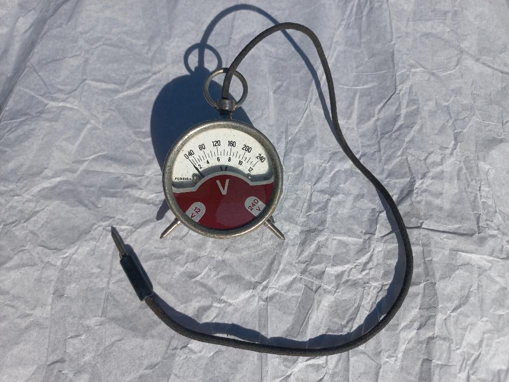 Vintage voltmeter, Antiek en Kunst, Ophalen of Verzenden