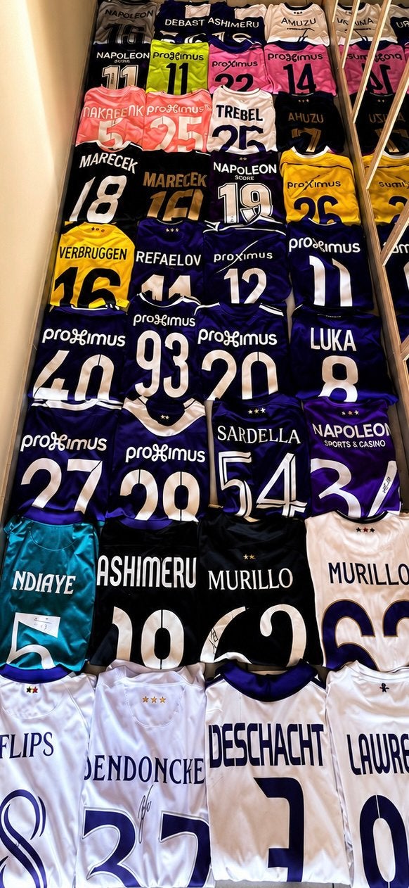 Recherche maillot matchworn  rsc anderlecht, Enlèvement, Comme neuf