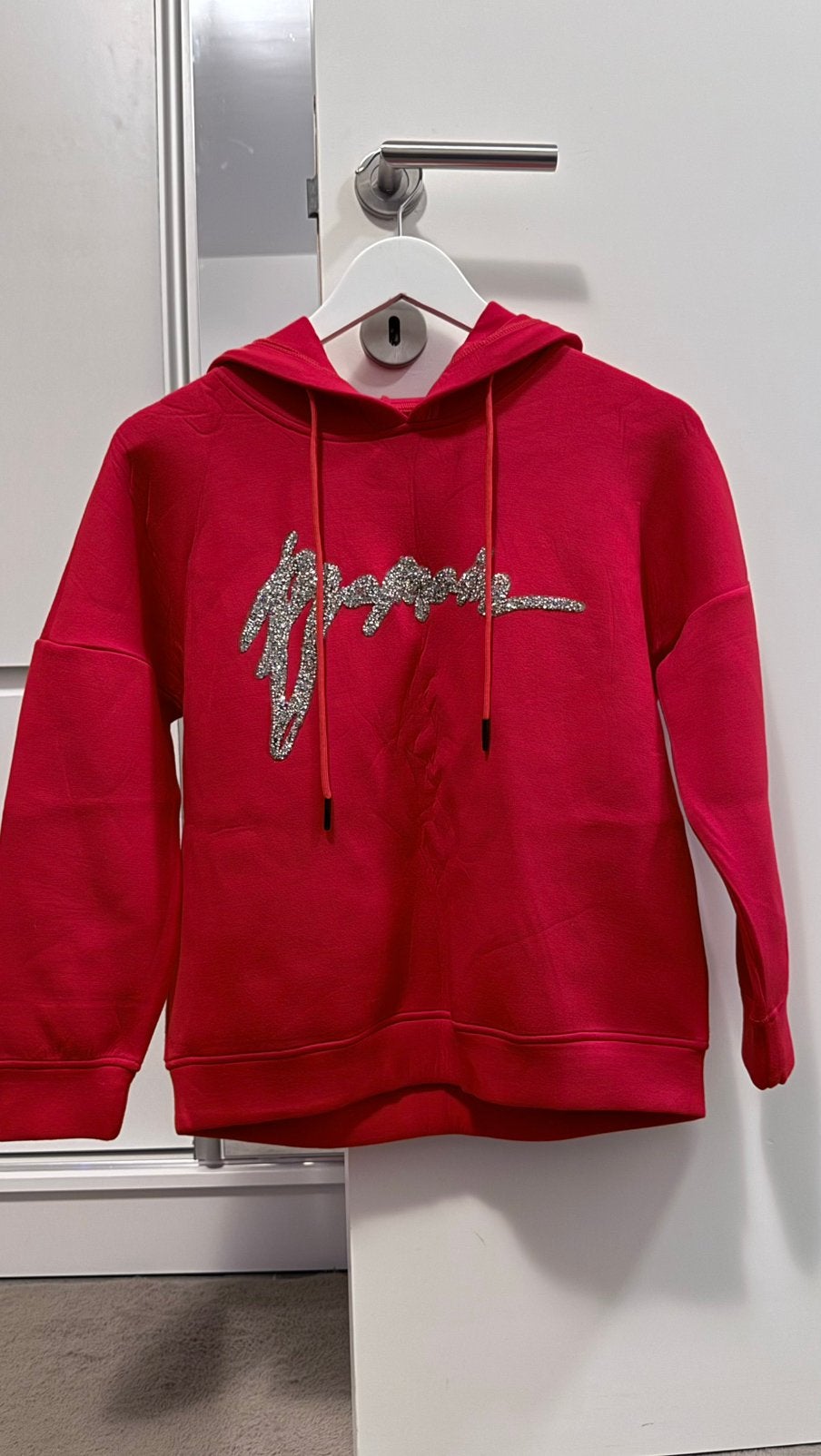 Sweatshirt, Ophalen, Zo goed als nieuw, Maat 42/44 (L), Rood