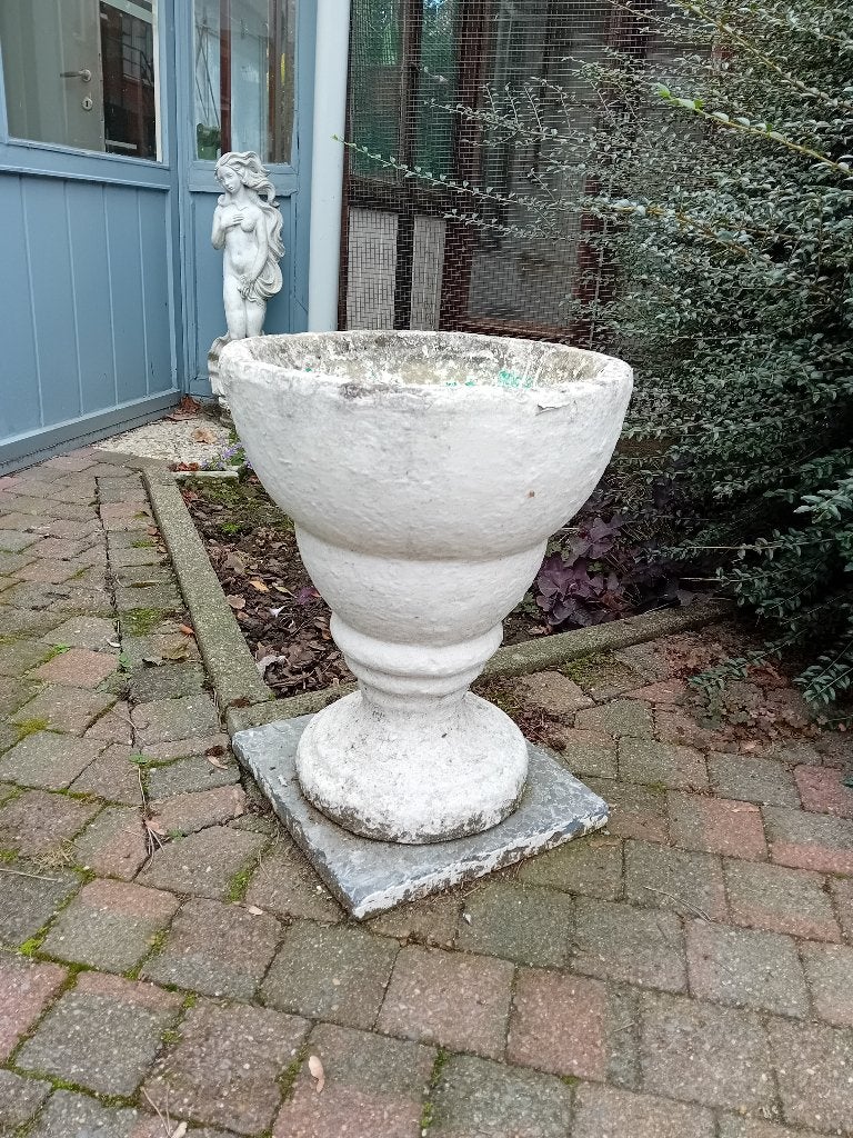 Vaas in beton voor tuin, Ophalen, Gebruikt, Beton, Tuin