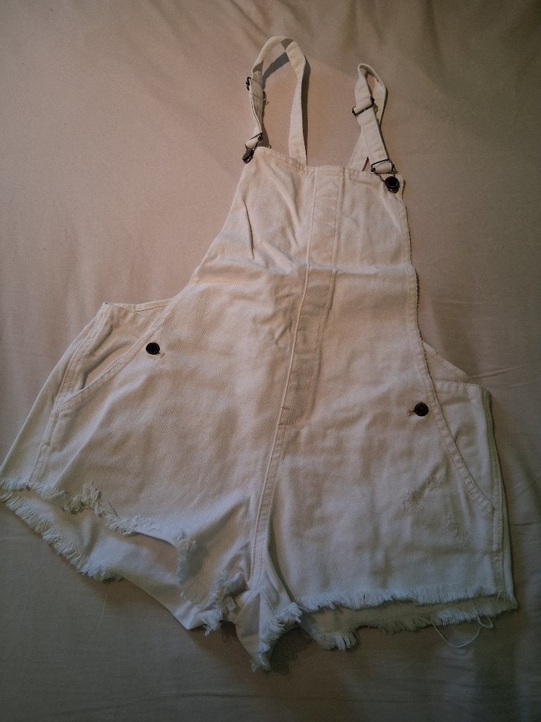 witte salopette / short - maat 36, Wit, Ophalen of Verzenden, Zo goed als nieuw, Double agent