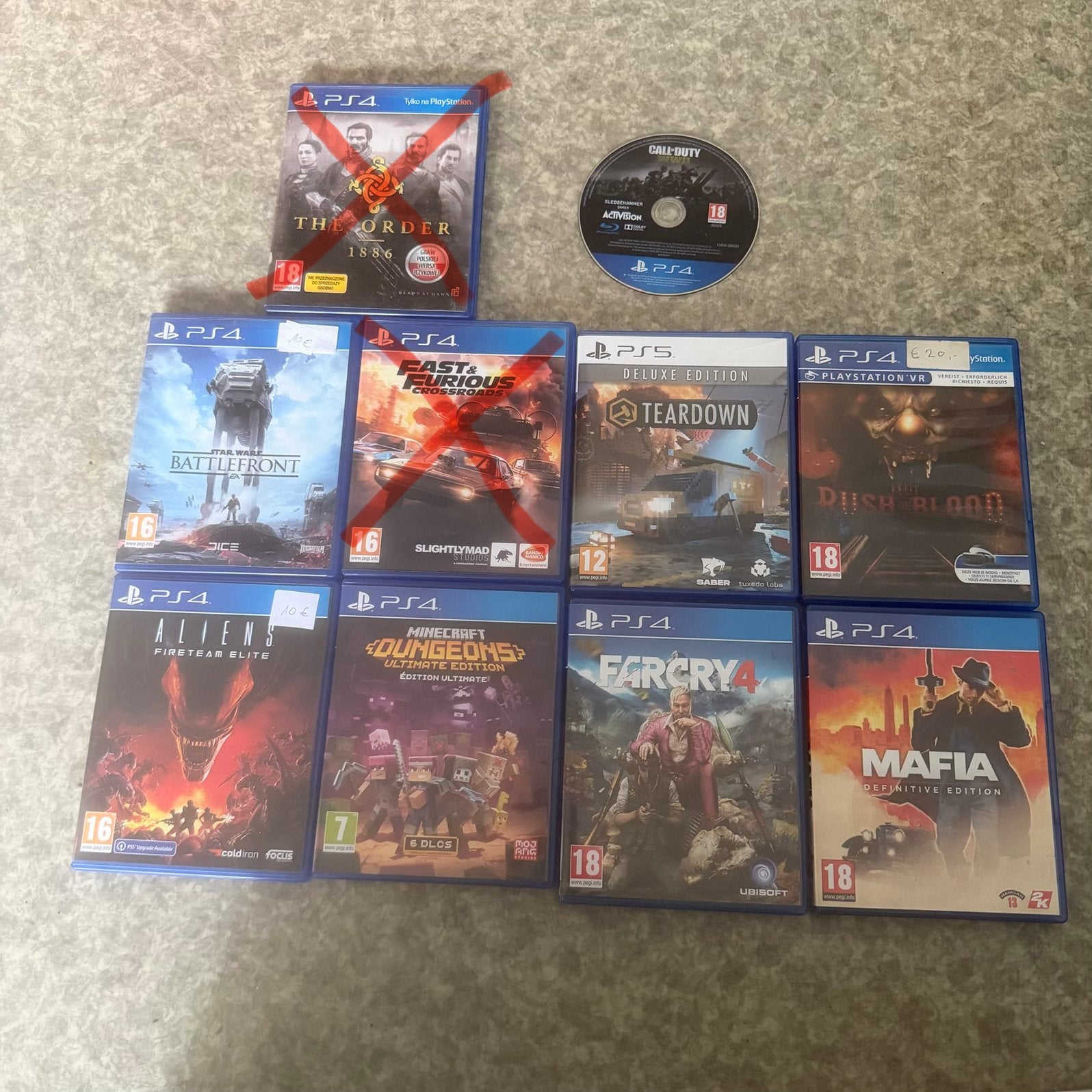 PS4 / PS5 Games te koop / moet snell weg, Enlèvement, Comme neuf