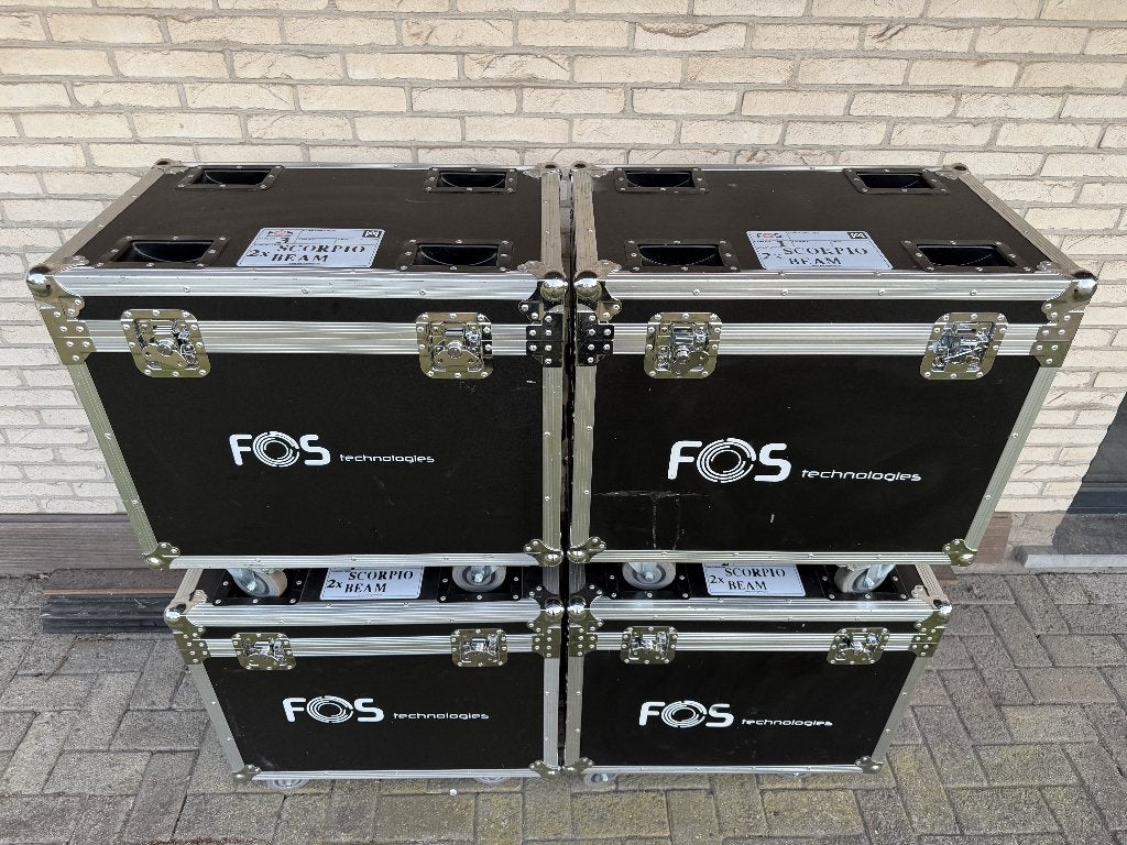 8x Fos Scorpio Beam 200w LED, Muziek en Instrumenten, Licht en Laser, Ophalen of Verzenden, Zo goed als nieuw, Laser, Geluidgestuurd