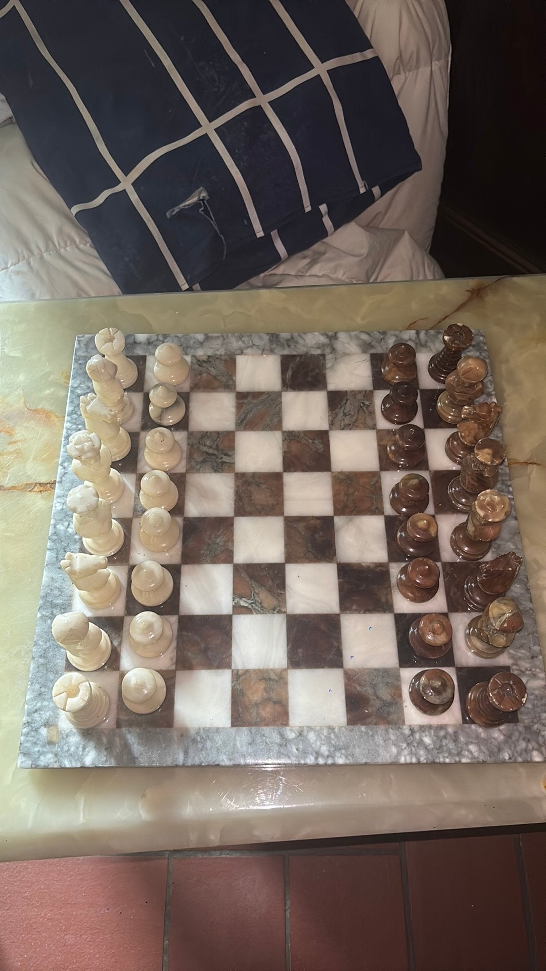 échecs en marbre, Enlèvement ou Envoi, Utilisé